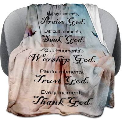 Inspirational Christian Blanket Thoughts Throw Get Well Soon