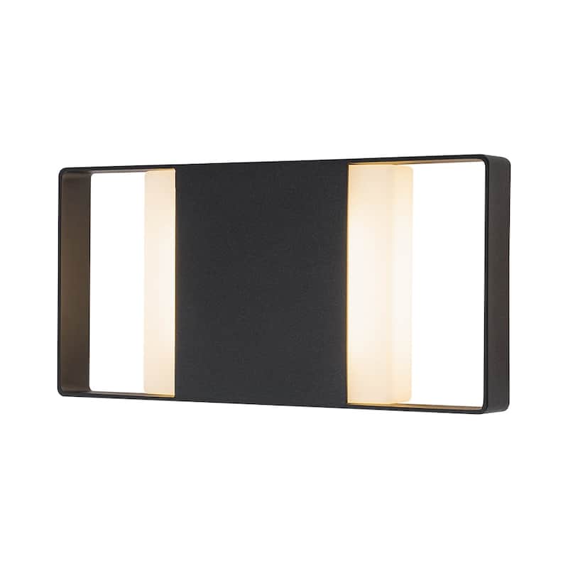 Modern Dimmable LED Outdoor Wall Sconce Rectangular Exterior Light