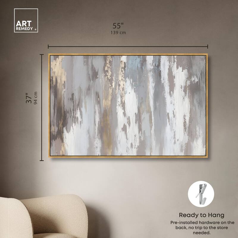 Flooding Gold I Canvas by Art Remedy
