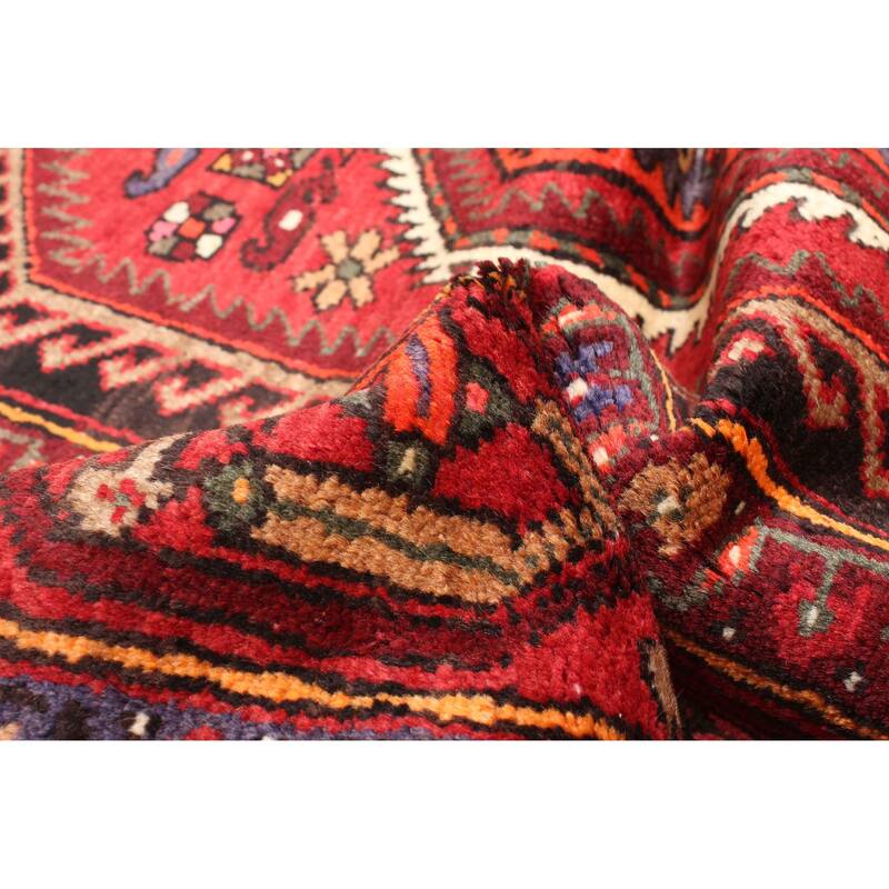 ECARPETGALLERY Hand-knotted Andelz Red Wool Rug - 4'8 x 6'4