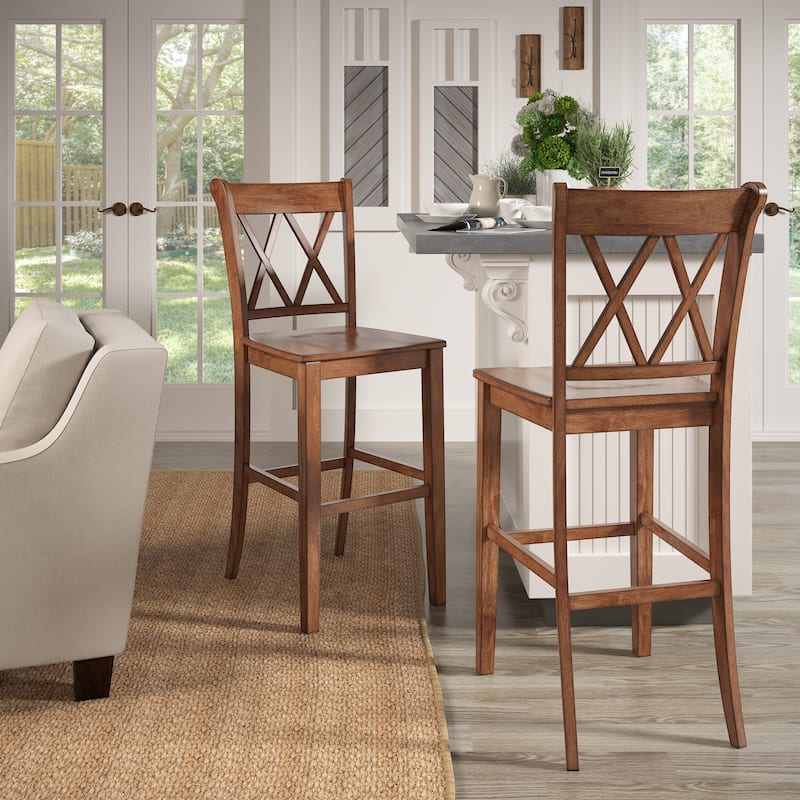Ronda X-Back Bar Height Chairs (Set of 2)