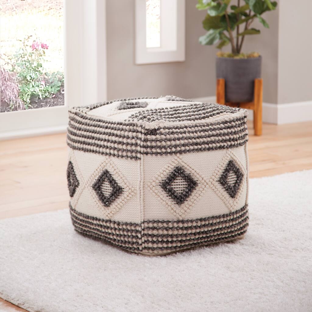 Steve Silver Datil Handwoven Pouf