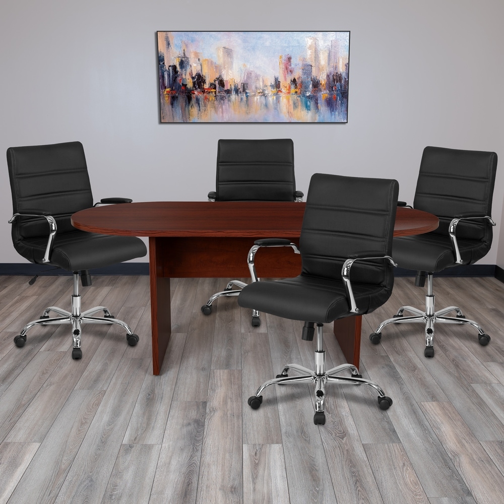 Oval Conference Table in Rustic Gray Flash Furniture 6 Foot 72 inch 