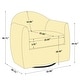 preview thumbnail 4 of 11, 33" Swivel Barrel Chair with Removable Cushion in Teddy Fleece Upholstery