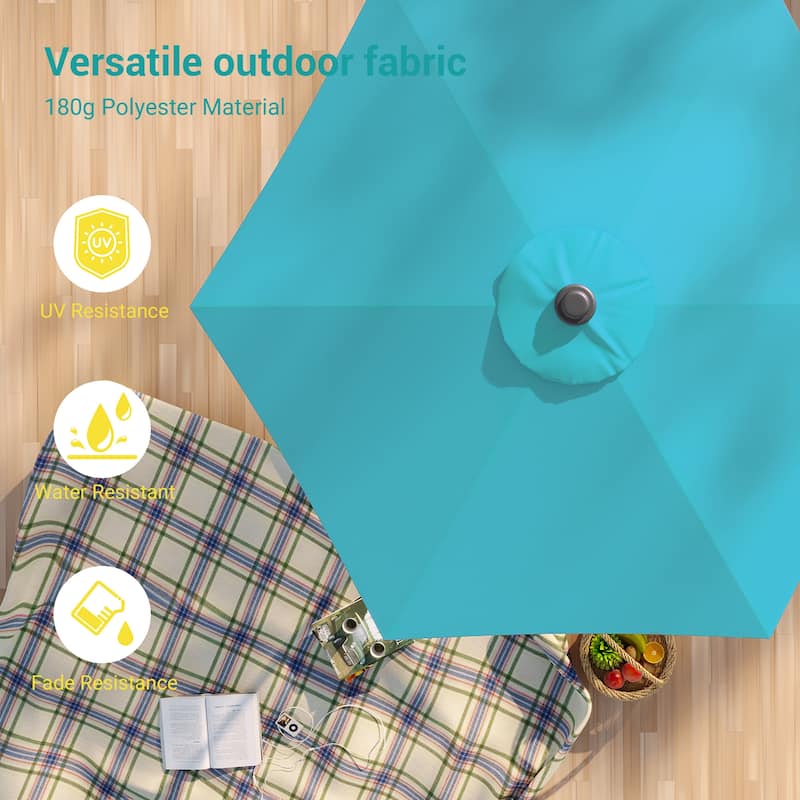 Bonosuki 7.5-foot Waterproof Sunshade Canopy Patio Umbrella