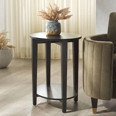 SAFAVIEH Couture Leonardi Oval Accent Table - 24"W x 17"D x 24"H