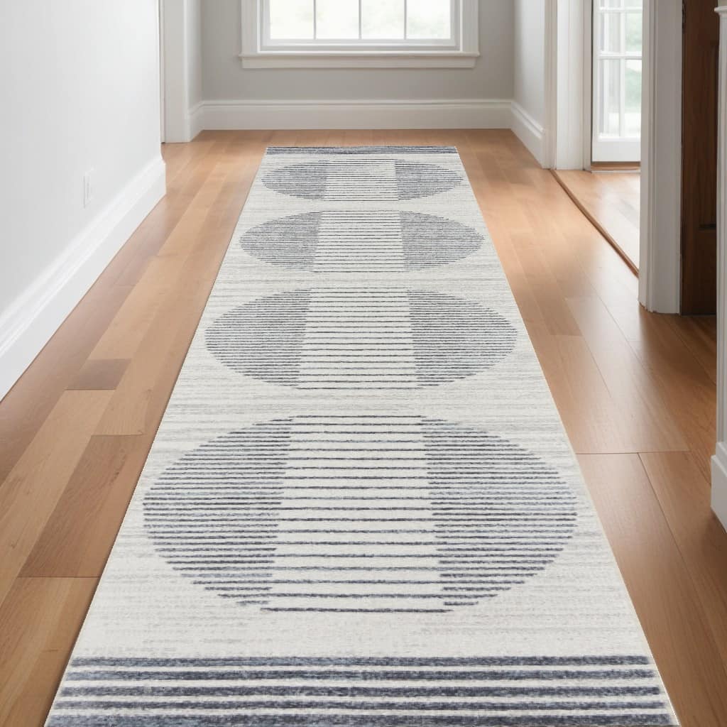 Power Loomed Geometric Modern Area Rug