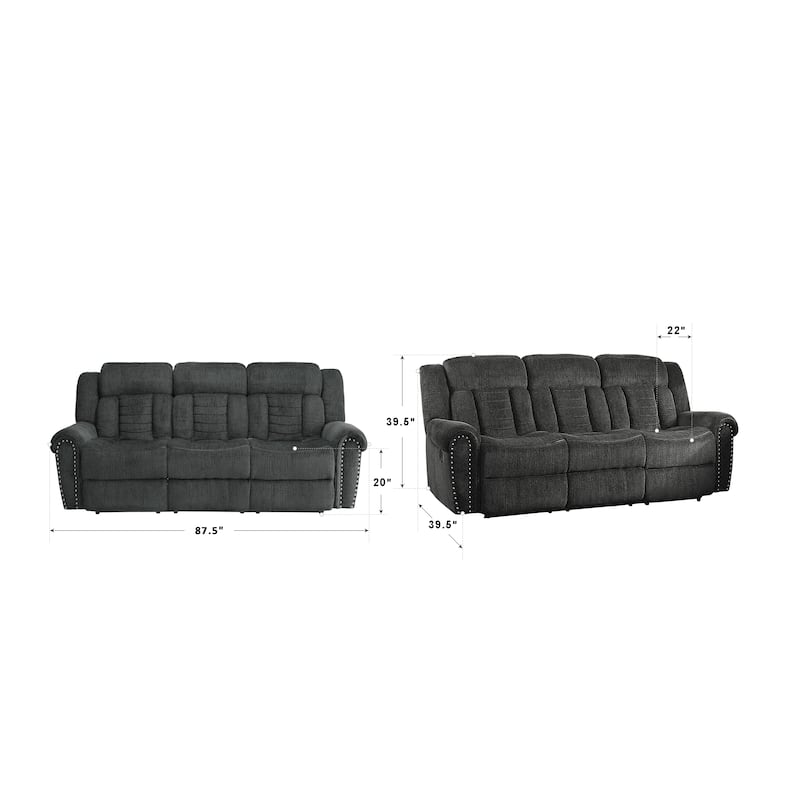 Fremont & Park Neleh 3-Piece Reclining Living Room Set