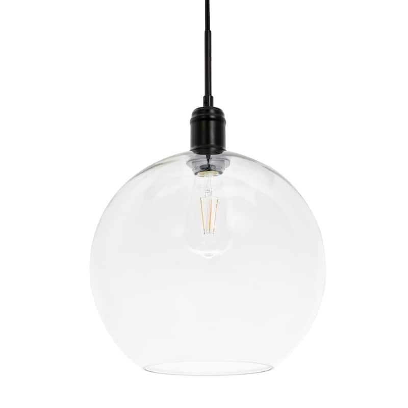 Amaris 12.5-Inch 1-Light Clear Glass Pendant