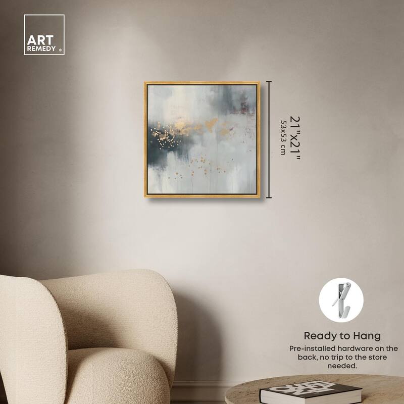 Silvered Hues and Gold II Canvas by Art Remedy