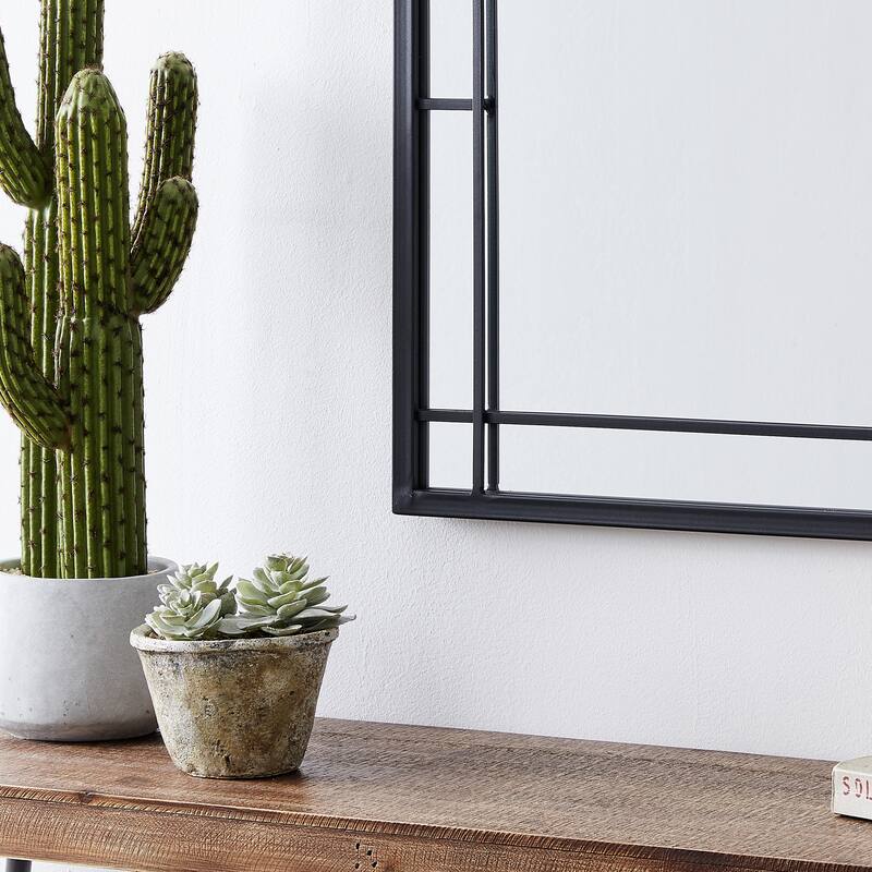 FirsTime & Co. Ariana Farmhouse Arch Metal Mirror, American Crafted, Dark Gray, Mirror, 20 x 1 x 33 in