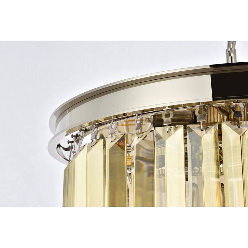 Royce Edge 6-Light Polished Nickel Pendant