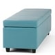 preview thumbnail 59 of 130, WYNDENHALL Franklin 48-in. Wide Contemporary Rectangular Storage Ottoman