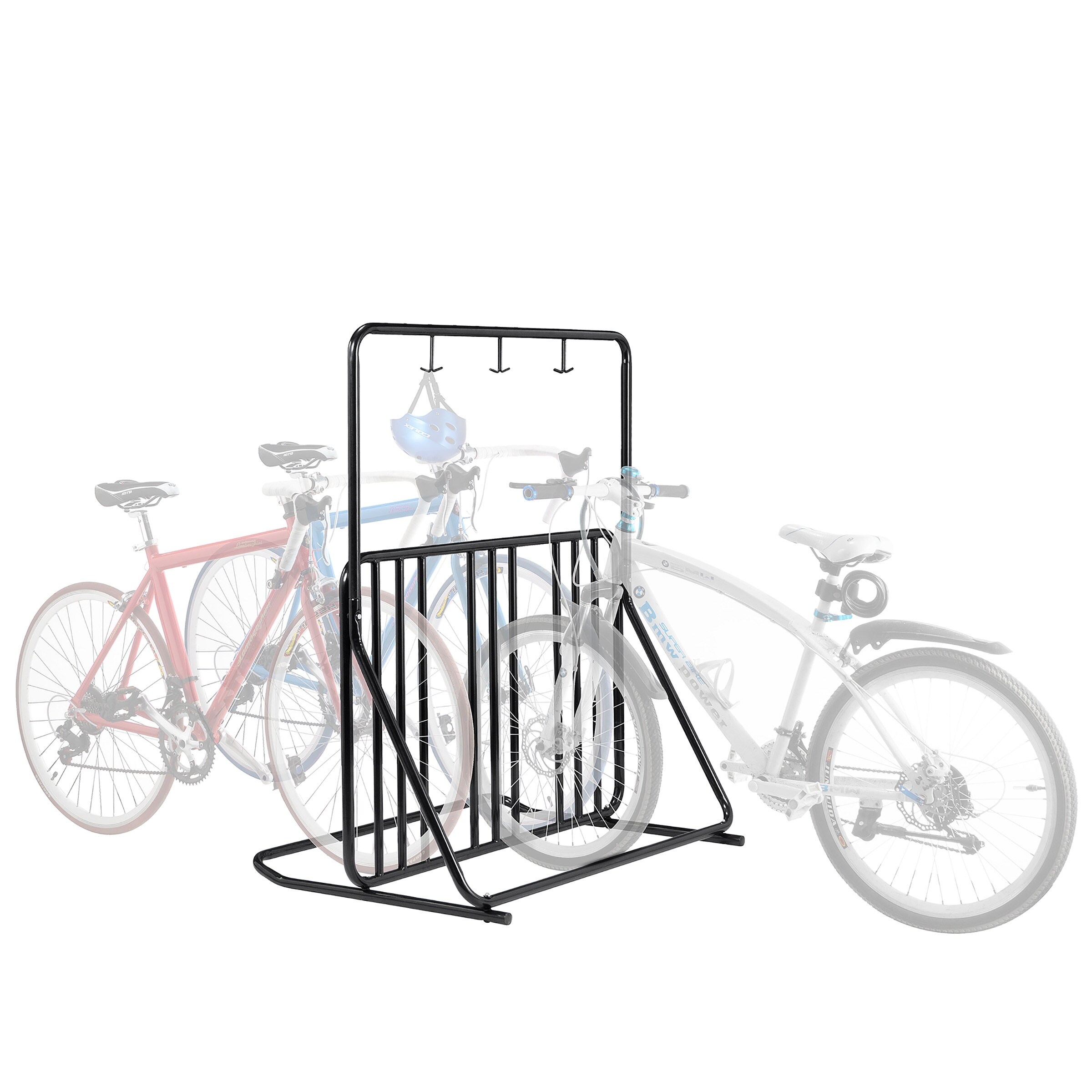 Bike Rack 2 Sided Bicycle Stand for 6 Mountain Road and Kids Bikes Indoor or Outdoor Parking Frame by RAD Cycle Black Bed Bath Beyond 23559362
