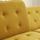 preview thumbnail 15 of 41, Modern Solid Wood Frame Tufted Sofa Bed with Adjustable Armrest