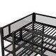 preview thumbnail 47 of 47, Full Size Metal Loft Bed with 4-Tier Storage Shelves and Ladder