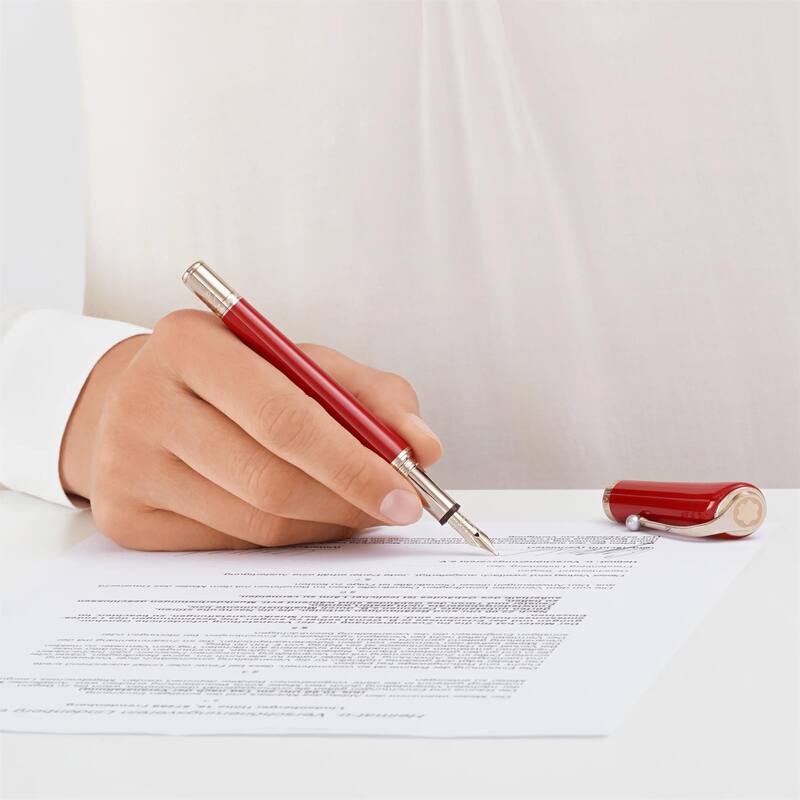 Montblanc 132116 Muses Marilyn Monroe Special Edition Fountain Pen, Red