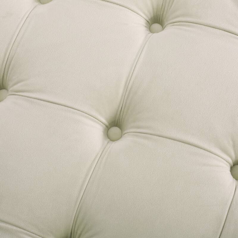 Elegant Design Ottoman with Velvet ,suit a variety of stylish home Settings