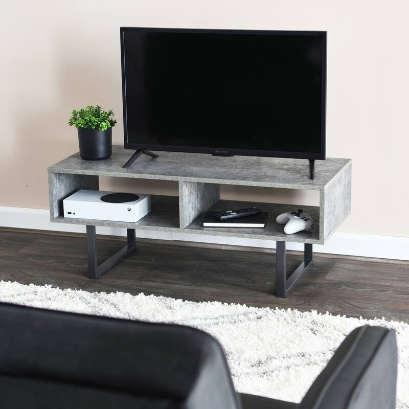 Household Essentials Rectangular TV Stand Coffee Table and Storage - 15.8"L x 39.4"W x 15.8"H