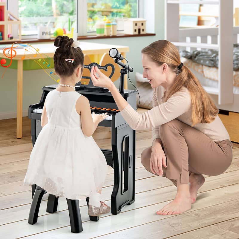 Gymax 37-Key Music Piano Keyboard Kids Learning Toy Instrument w/