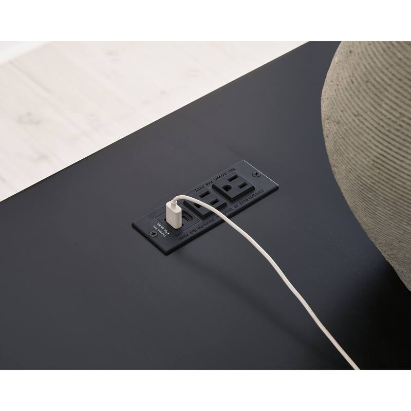 Signature Design by Ashley Kallari Warm Brown/Black Credenza - 66"W x 19"D x 28"H