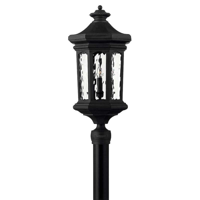 Hinkley Lighting Raley 12v 14w 4 Light 26" Tall Single Head Post Light - Museum Black