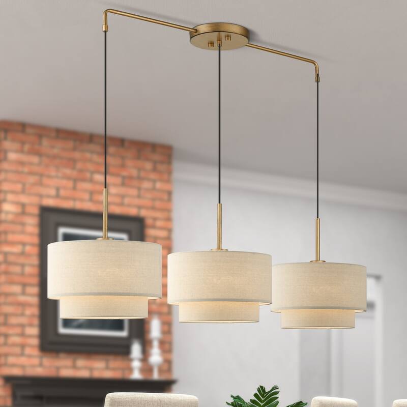 Livex Lighting 58893 Bellingham 3 Light 49" Wide Linear Pendant