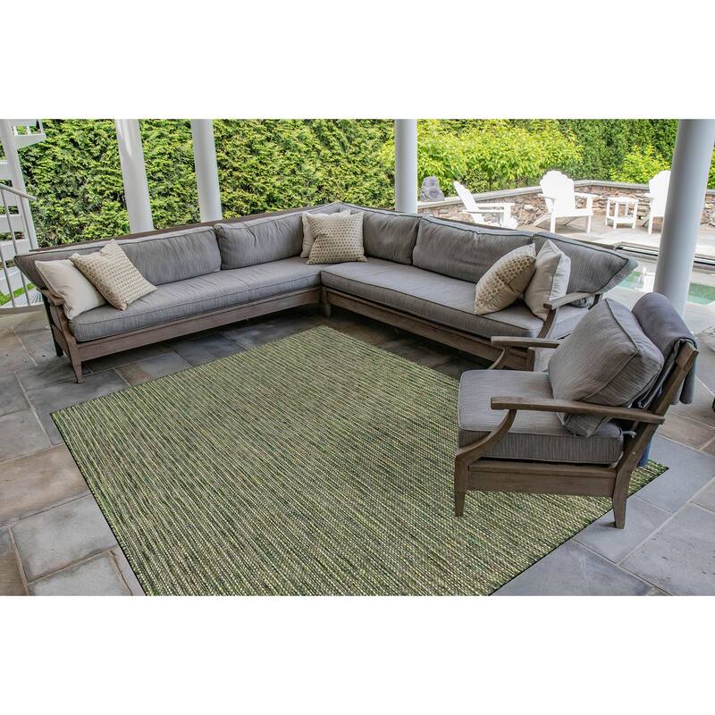 Liora Manne Carmel Textured Striped Indoor/ Outdoor Area Rug