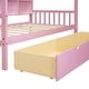 preview thumbnail 8 of 37, Modern Wooden House Bed Frame, Storage Shelves and Roof, Montessori Platform Bed for Kids Teen