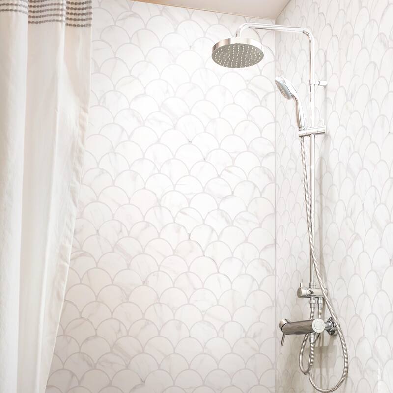Merola Tile Scala Statuario 12-1/8" x 12-1/8" Porcelain Floor and Wall Tile
