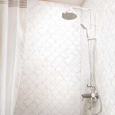 Merola Tile Scala Statuario 12-1/8" x 12-1/8" Porcelain Floor and Wall Tile