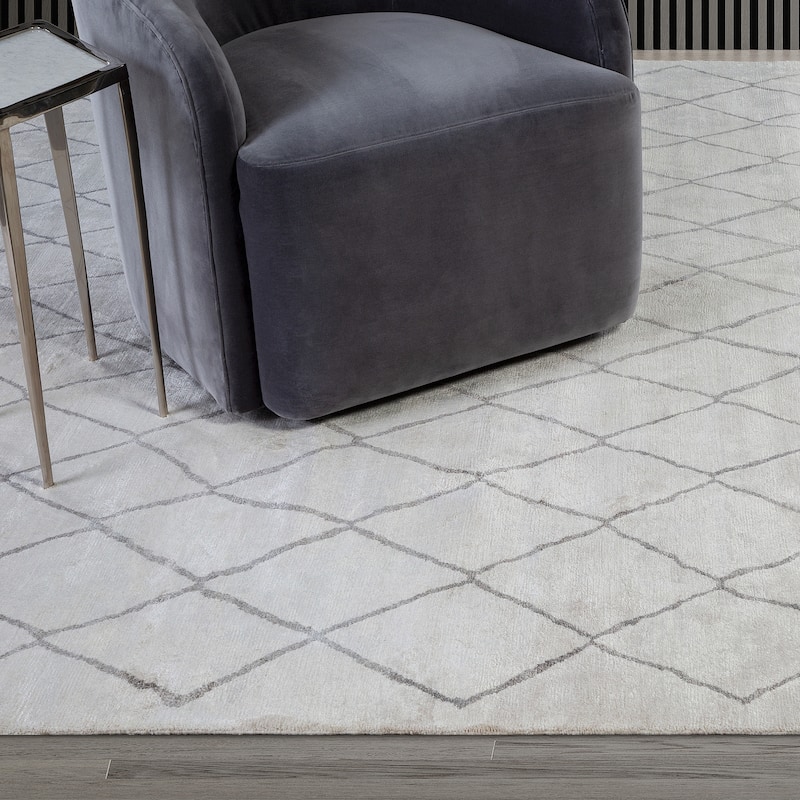 Ben Soleimani Arlequin New Zealand Wool and Viscose Hand-Knotted Rug