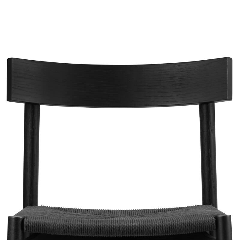 Poly & Bark Hamm Counter Stool - Solid Wood Frame with Woven Rope Seat