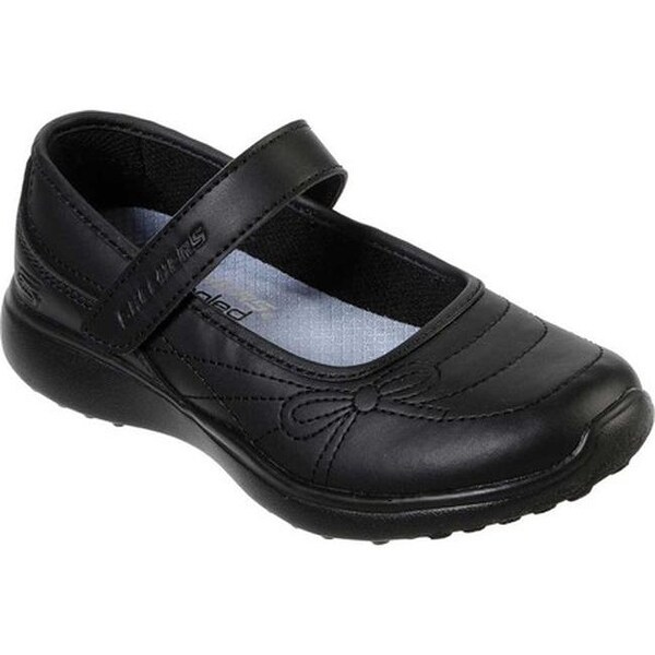 girls black skechers