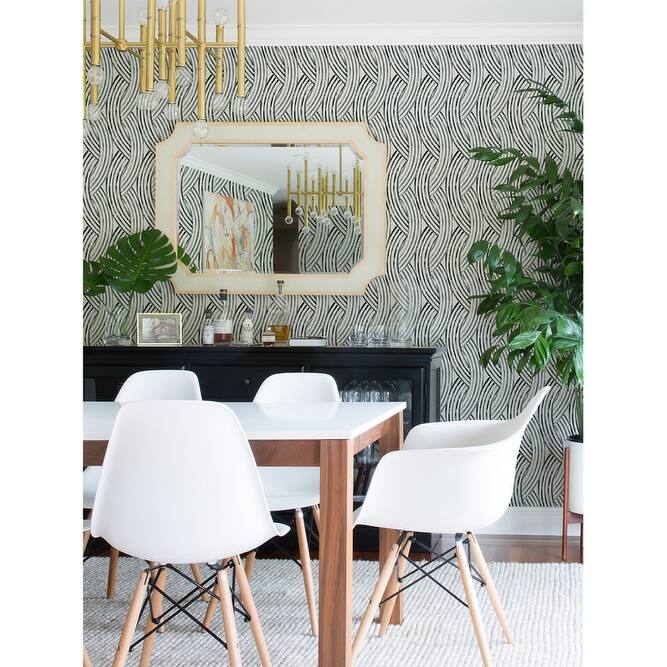 NuWallpaper Charcoal Meraki Peel & Stick Wallpaper