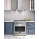 preview thumbnail 2 of 10, Cosmo 30 in. Ducted Wall Mount Range Hood in Stainless Steel with Push Button Controls, LED Lighting and Permanent Filters