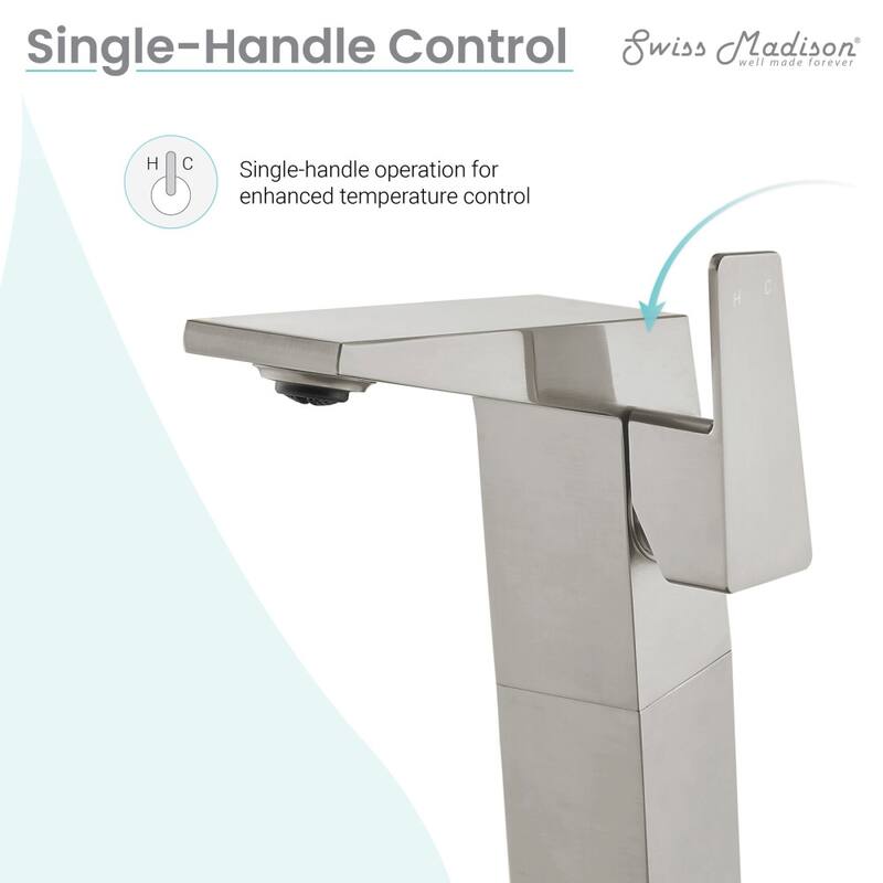 Carré 9 Single Handle Bathroom Faucet