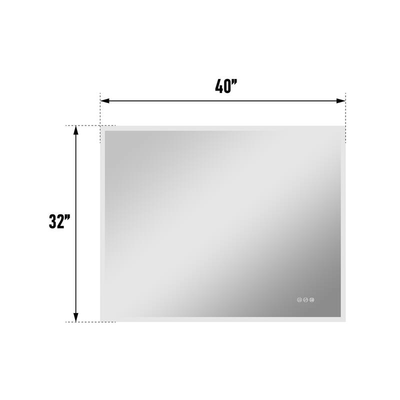 Modern Wall Mounted LED Bathroom mirror