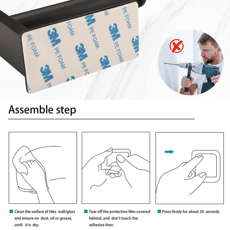 Dornberg Self-Adhesive Wall-Mounted Toilet Paper Holder