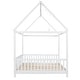 preview thumbnail 6 of 6, Wood Full Size House Bed with Guardrail and LED
