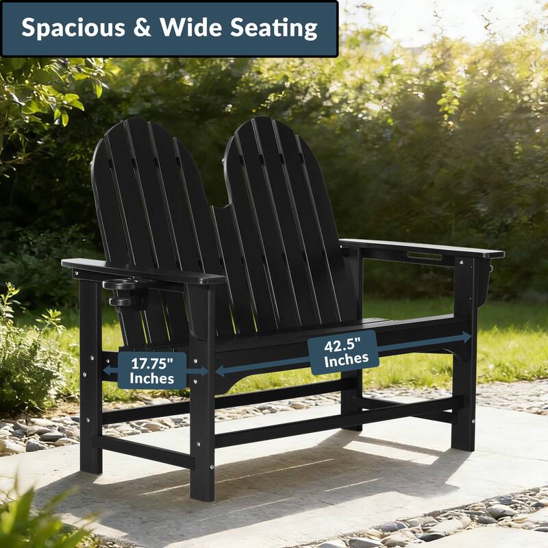 Hanniford Poly Adirondack 49 Inch Bench