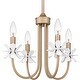preview thumbnail 5 of 7, Remy 4-Light Bronze Gold Chandelier