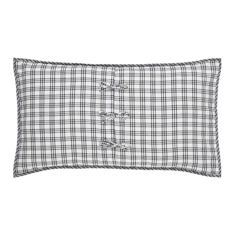 Sawyer Mill Black King Sham 21x37