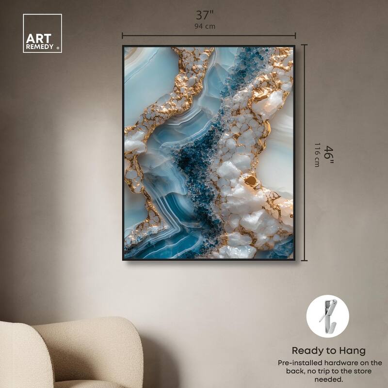 Lapis River Canvas by Art Remedy