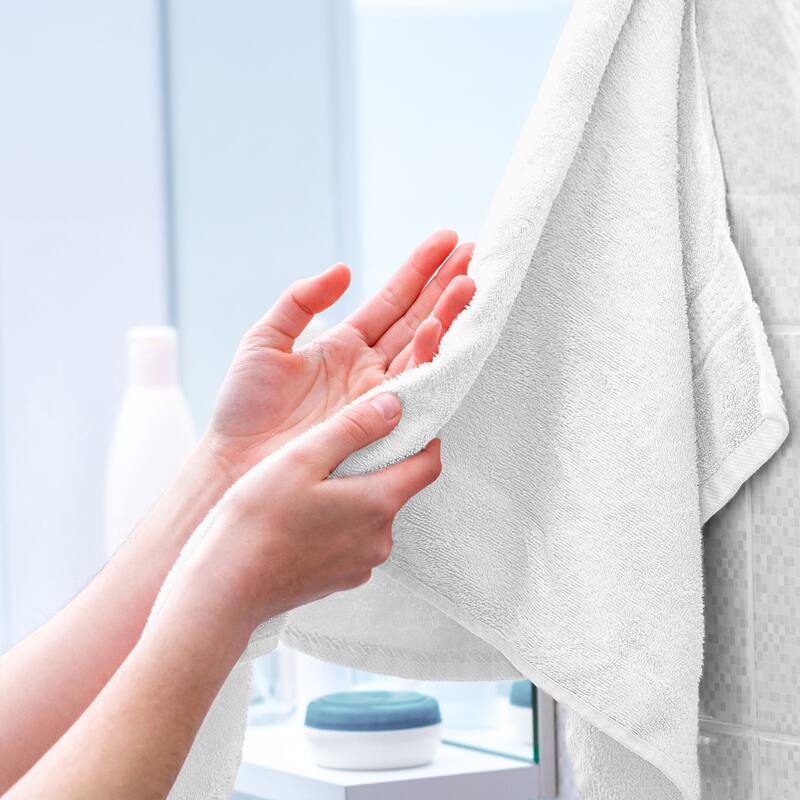 Superior Miami 100% Cotton 6-Piece Towel Set - Lightweight & Quick Drying