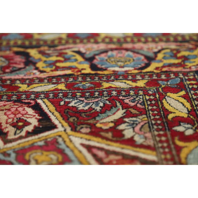 Kerman Ravar Antique Persian Rug Handmade Wool Carpet - 4'6" x 7'2"