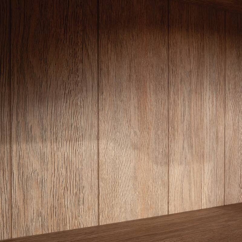 Wood Bookcase with 1 Drawer, Brown - 26.61" W x 17.68" D x 71.97" H