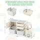 preview thumbnail 8 of 19, Toddler Truck Storage Organizer with Plastic Bins, Drawers and Cabinet - 43.5" x 13" x 26" (L x W x H)