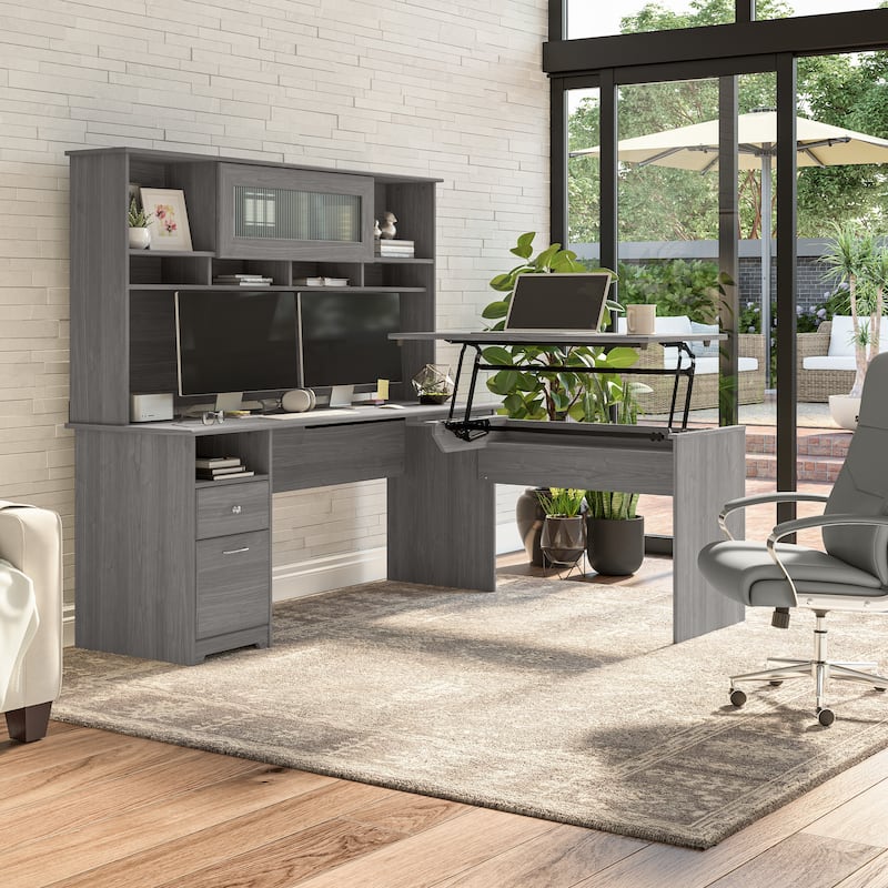 Cabot 72W Home Office Computer Desk with Drawers by Bush Furniture