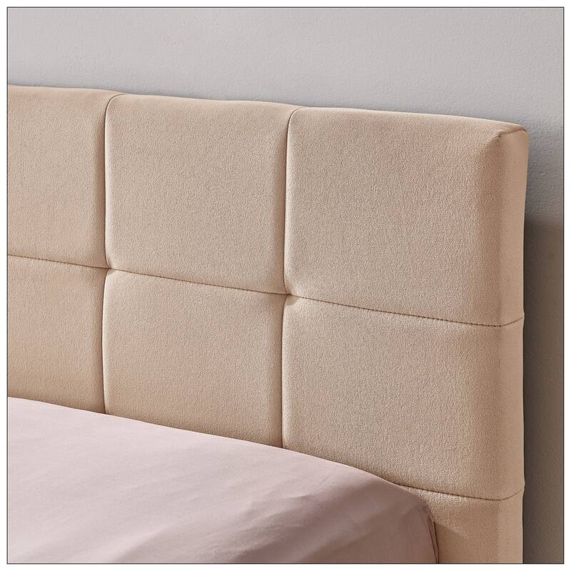 Full Size Upholstered Tufted Bed Frame for Bedroom
